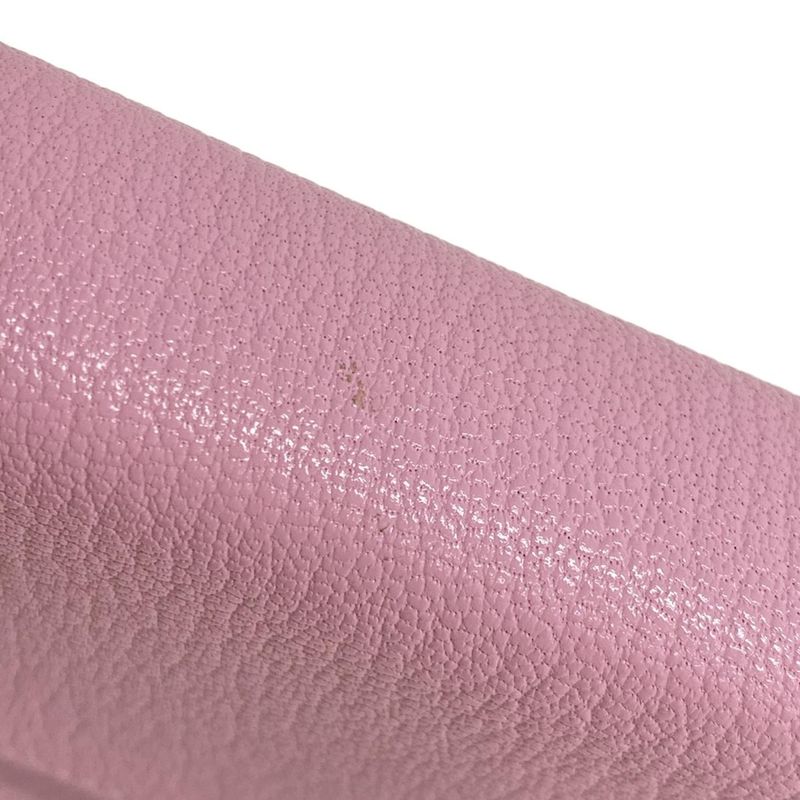 Hermes Wallet Click 16 Mauve Sylvestre Silver Hardware Shoulder Wallet