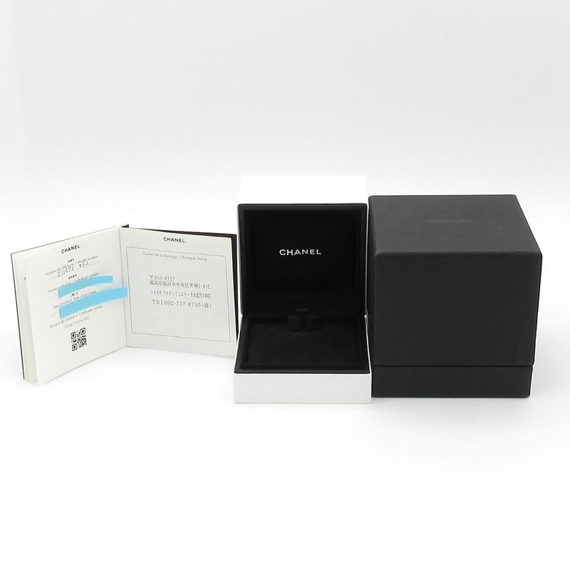 Chanel Ring 52 Coco Crushe Large J10573 18K White Gold