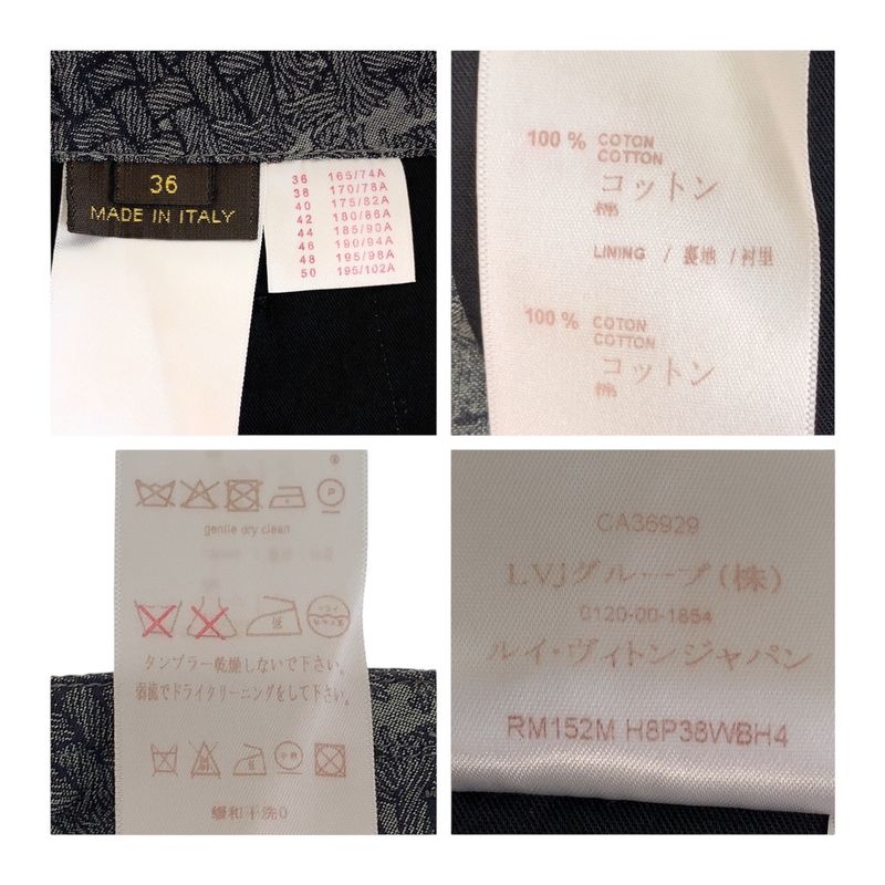 Louis Vuitton Christopher Nemeth Black Gray Cotton Ca36929 Shorts Half Pants