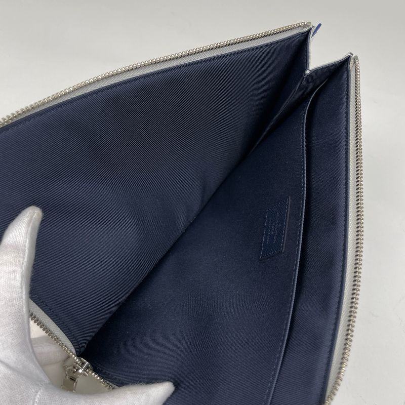 Louis Vuitton Pochette Jules PM Monogram Clutch Bag Pouch L-shape Zipper Second