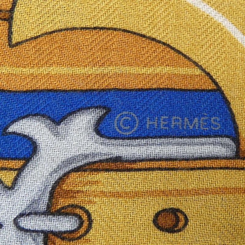 Hermes Brides ET Destin H363967s Triangle Gien Stole