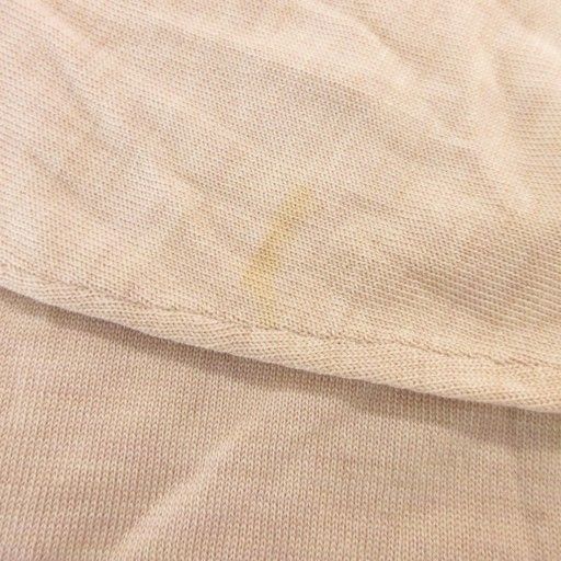 Christian DIOR Vintage Knit Sweater Long Sleeve M Mock Neck Pullover Wool Beige