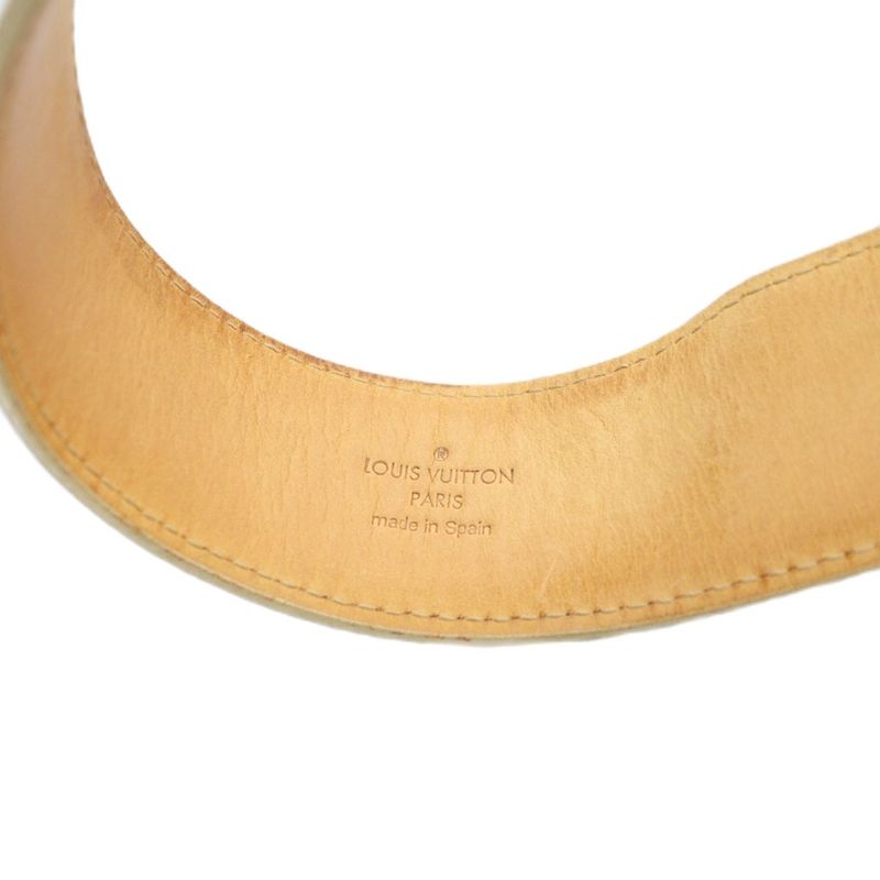 Louis Vuitton M9835 Belt Damier Azure Logo Leather 85 34 White - GY01 MQ - OH