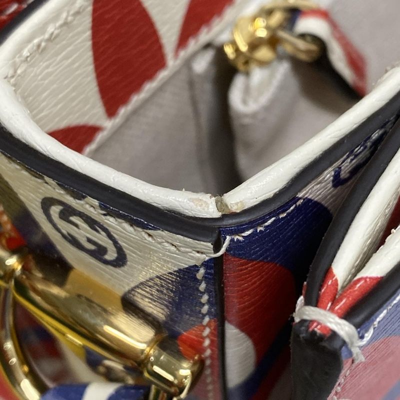 Gucci Shoulder Bag GG Plus GG Supremehorsebit 1955 602204 Ivory X Red X Navy