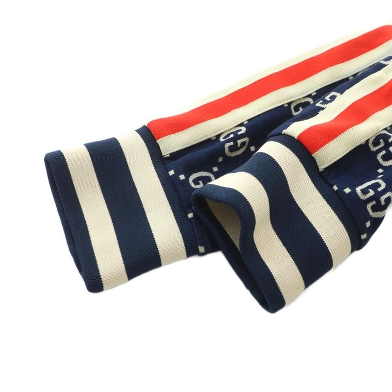 Gucci GG Jacquard Cotton Jacket Track Jacket 496919 X9v05 Long Sleeves Zip Up