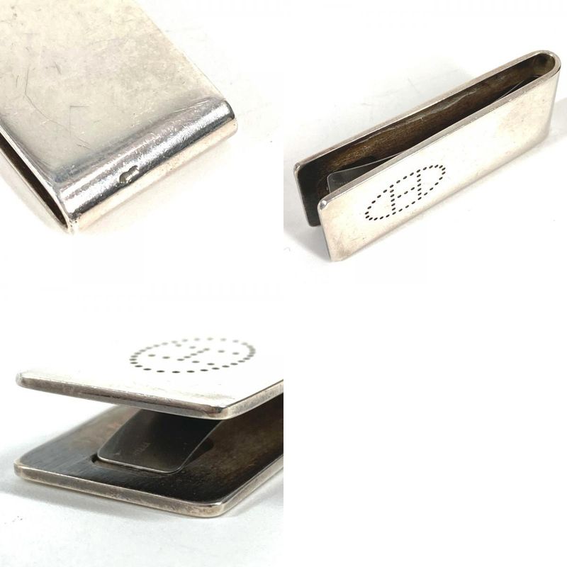Hermes Money Clip Eclipse Ribbon Sv925 Silver