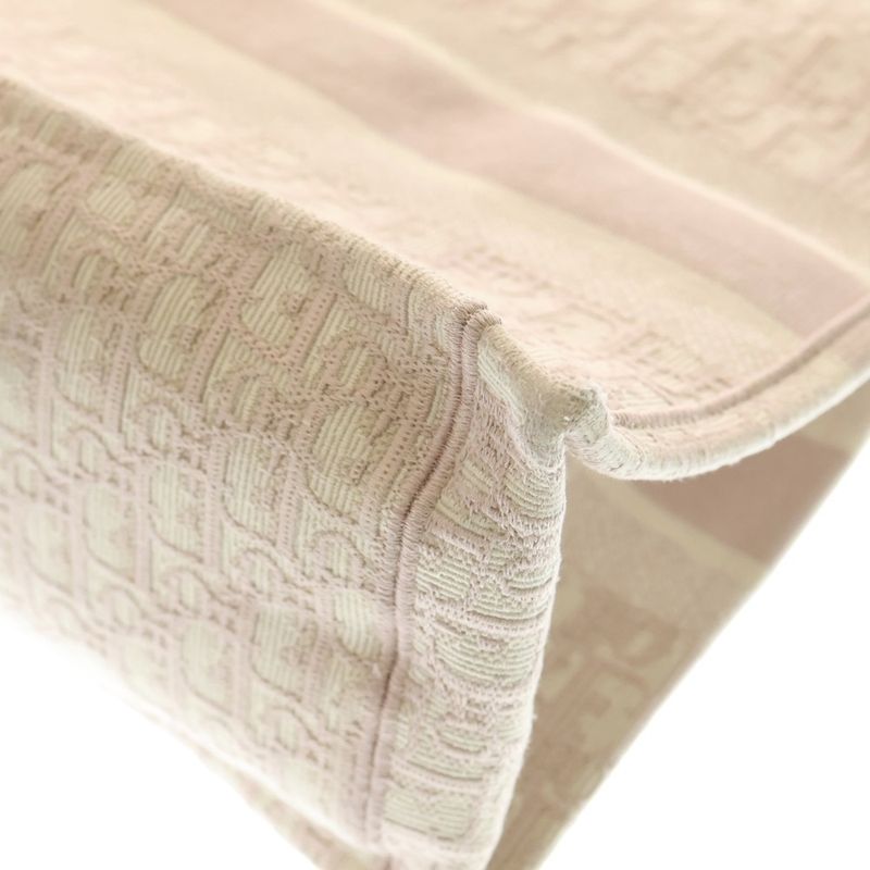 Christian Dior BOOK TOTE Book Tote Medium Oblique Canvas Hand Tote Bag Pink
