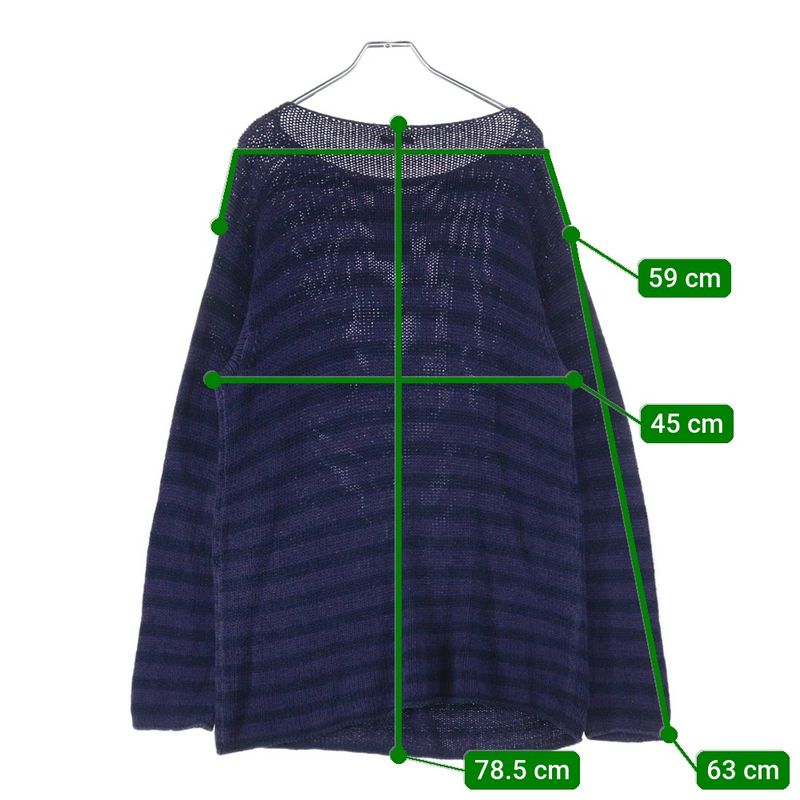 Hermes Margiela Period Knit With Front Pockets Purple Black