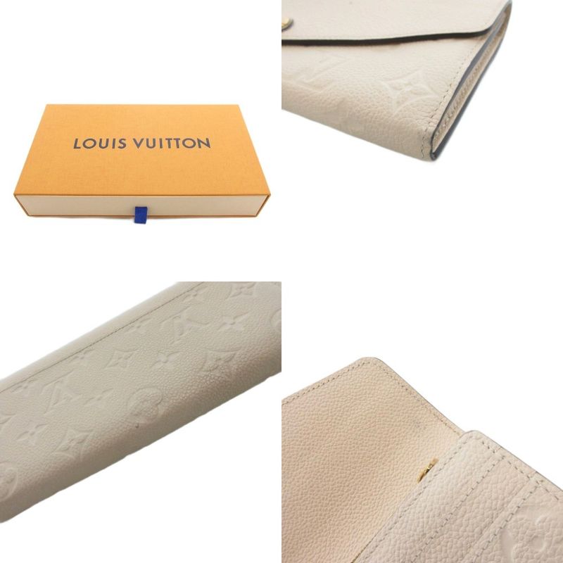 Louis Vuitton M64081 Monogram Empreinte Portefeuille Sarah Long Wallet Cowhide