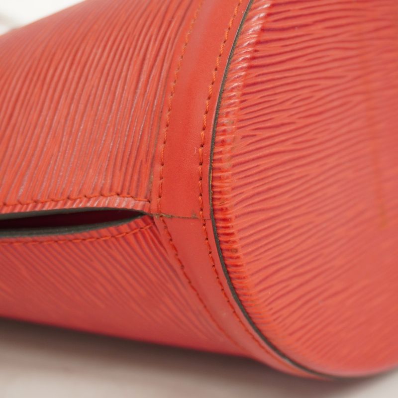 Louis Vuitton Shoulder Bag Epi Saint Jacques Shopping M52267 Castilian Red Women