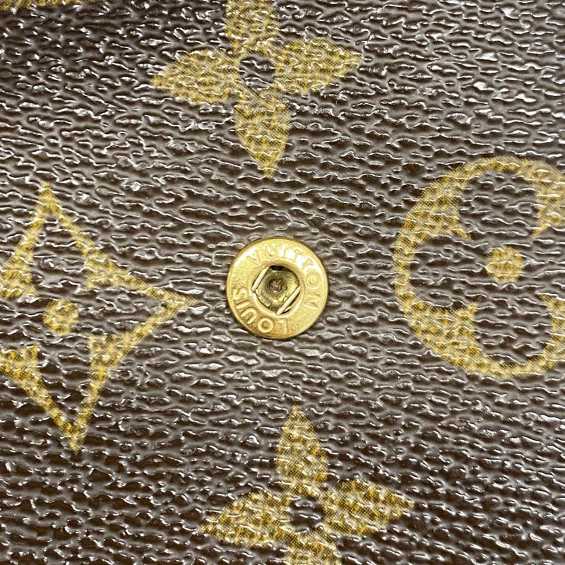 Louis Vuitton Wallet Monogram Porte Papier Zip M61207 Brown Ladies