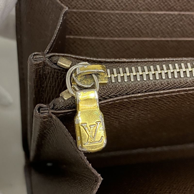 Louis Vuitton Damier Portefeuille Sarah N61734 Ebène Women's Long Wallet