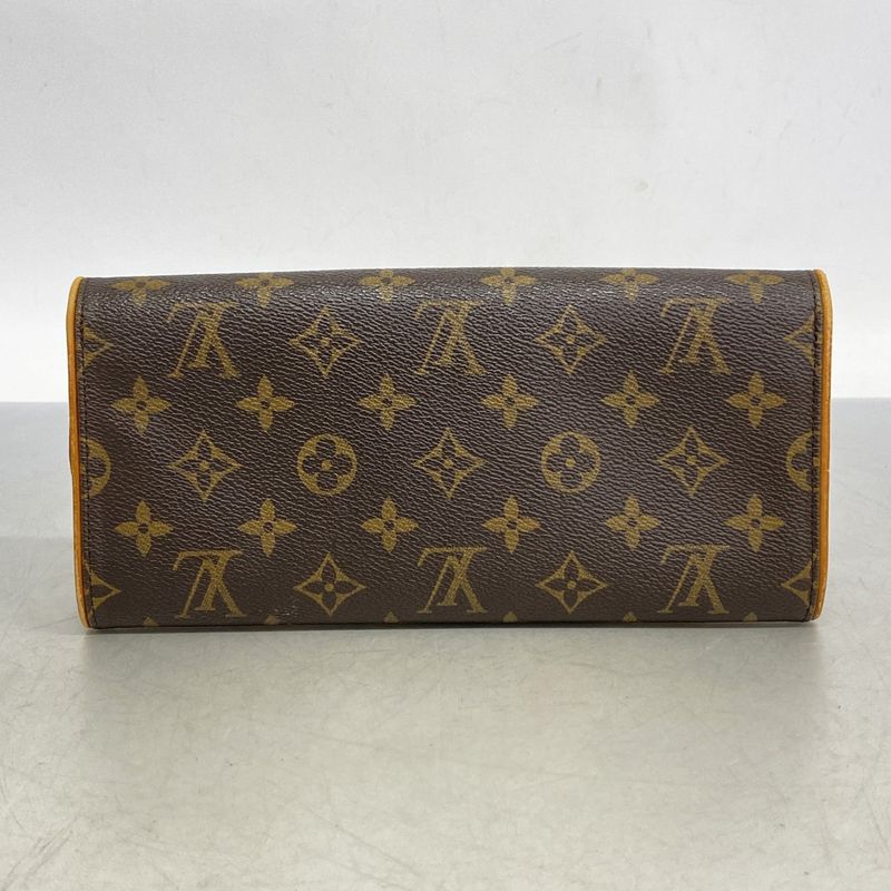 Louis Vuitton Shoulder Bag Monogram Pochette Twin GM M51852 Brown Ladies