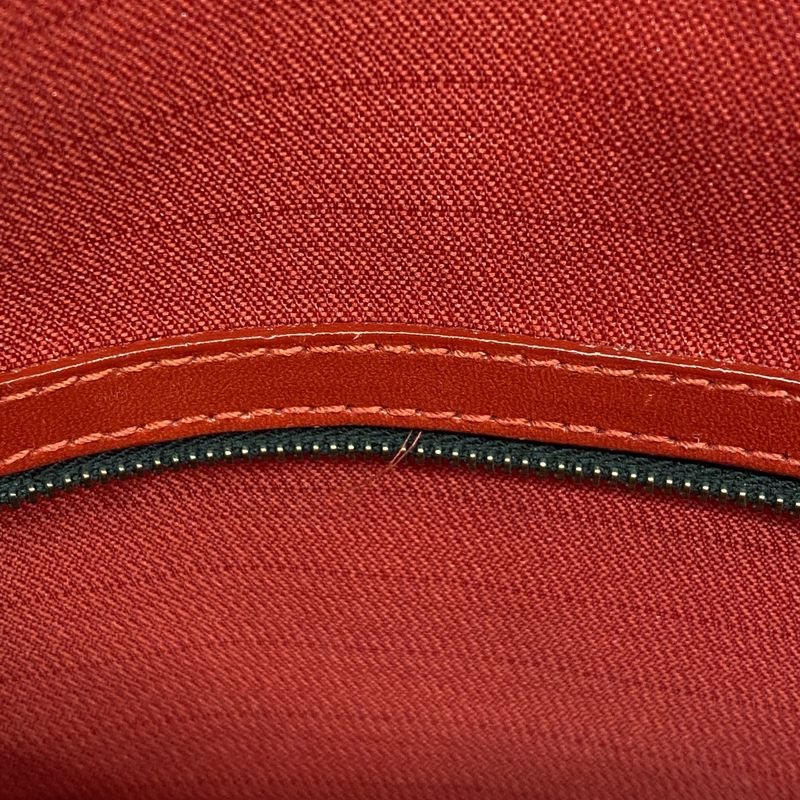 Fendi Handbag Nylon Canvas Brown Red Gold Hardware 2way Bag Womens