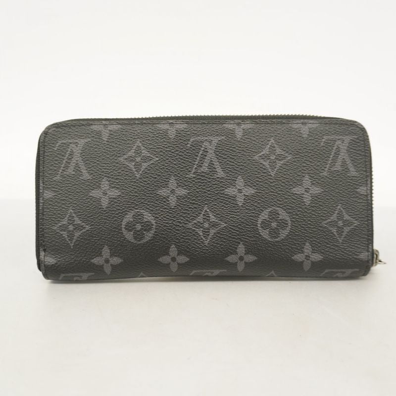 Louis Vuitton Long Wallet Monogram-eclipse Zippy Wallet Horizontal M11611 Black