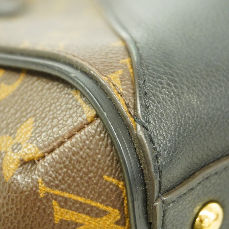 Louis Vuitton Tote Bag Monogram Kimono MM M40460 Brown Noir Black Women