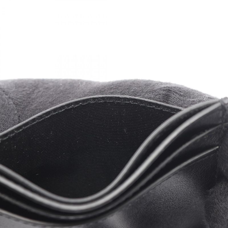 Saint Laurent Paris Card Case Black Leather