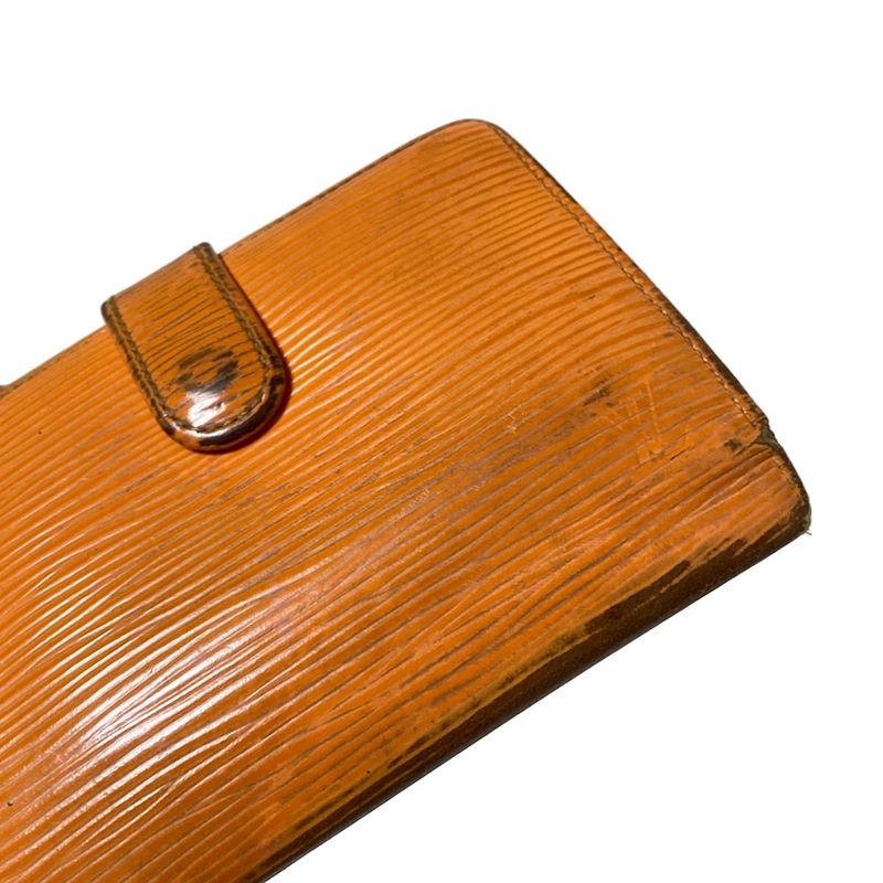 Louis Vuitton Epi Porte Monnaie Viennois M6324h Mandarin Leather