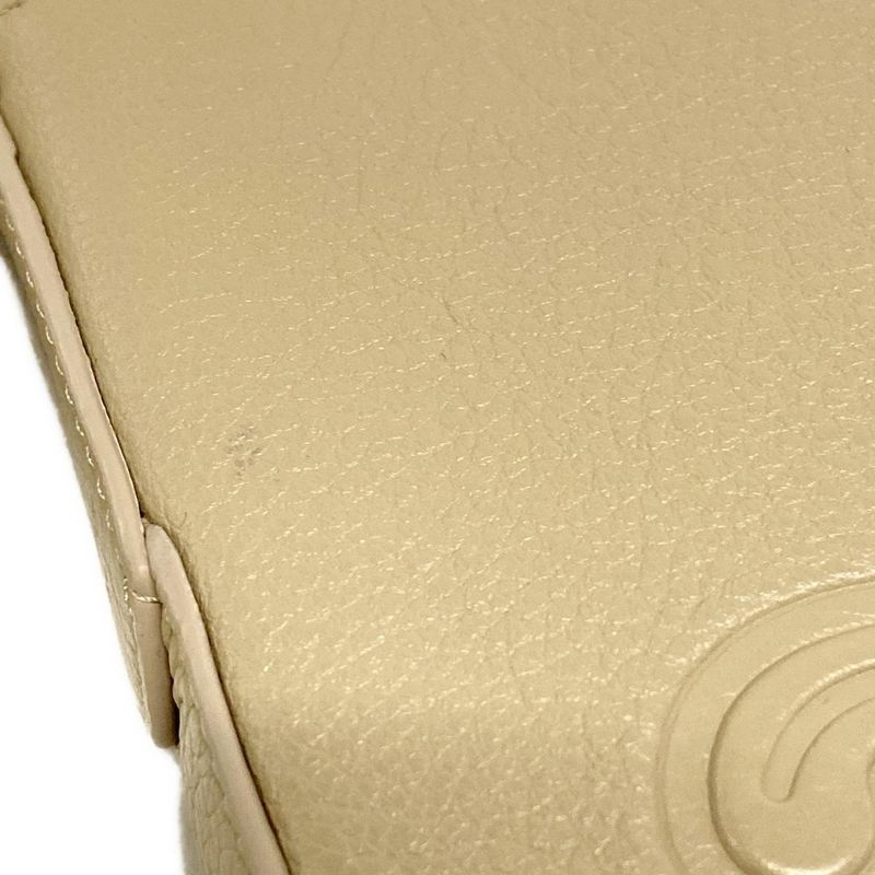 Celine Shoulder Bag Phone Pouch Eloise Beige Shape Pressed Mini Bag Diagonal