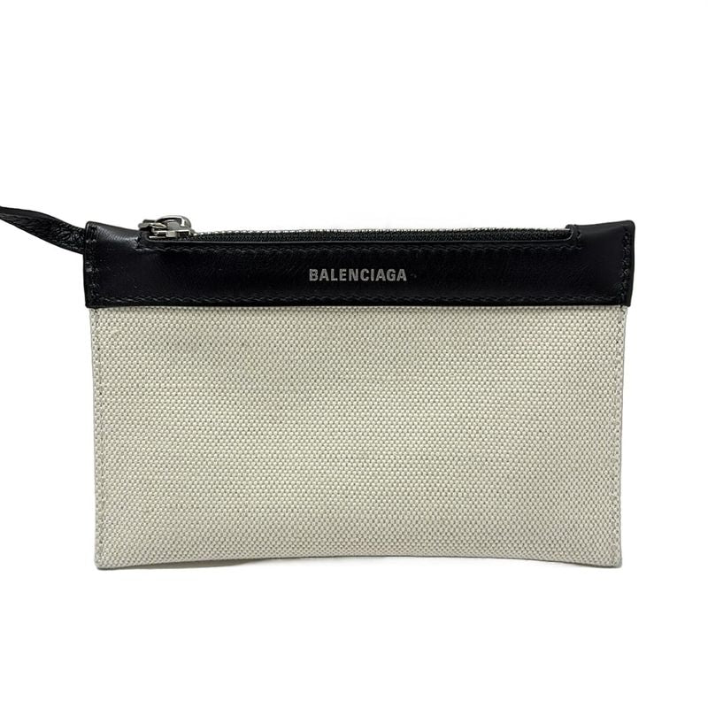 Balenciaga Tote Bag Navy Cabas Su XS 390346 Ivory And Black Leather