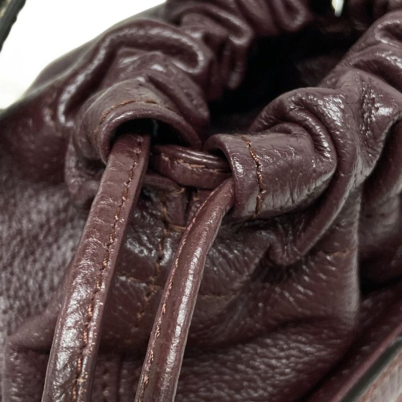 Gucci Handbag Double G Mini Crossbody Bag 752583 Bordeaux Leather