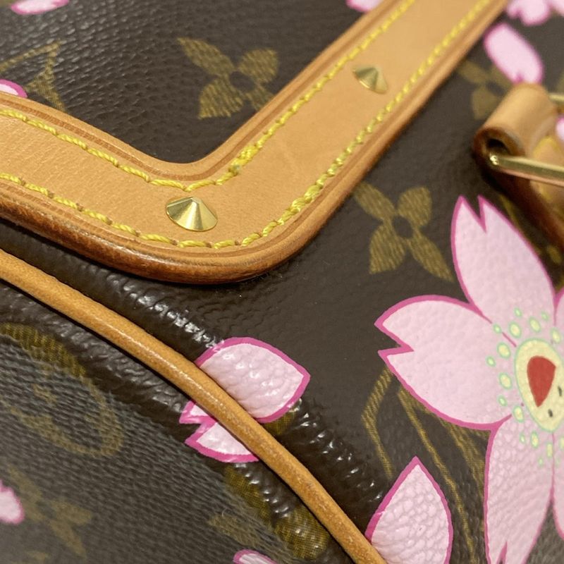 Louis Vuitton Monogram Cherry Blossom Papillon M92009 Marron Leather