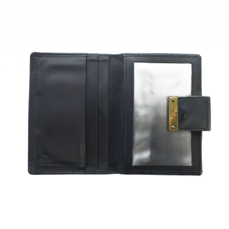 Gucci Card Case Business Card Holder GG Canvas Logo Black - GY11 MQ - OH