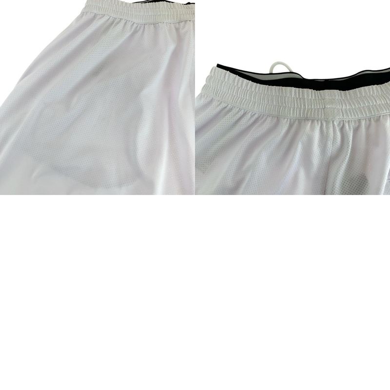 Balenciaga Logo Mesh Size S White Black Polyester 698317 4c0b4 Half Pants