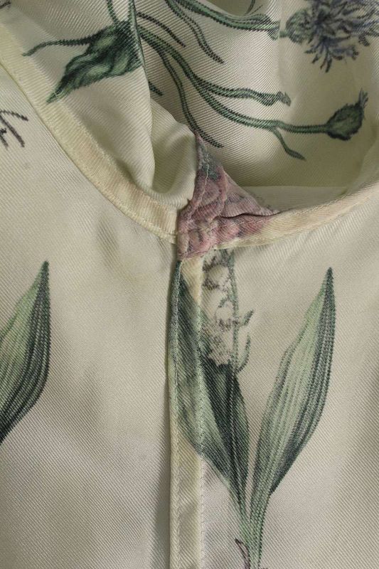 Dior 439c545a6255 Flower Design Silk Short Sleeve Shirt Men 37