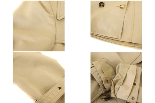 Gucci Short Trench Coat Fully Lined 44 Beige CX - OS