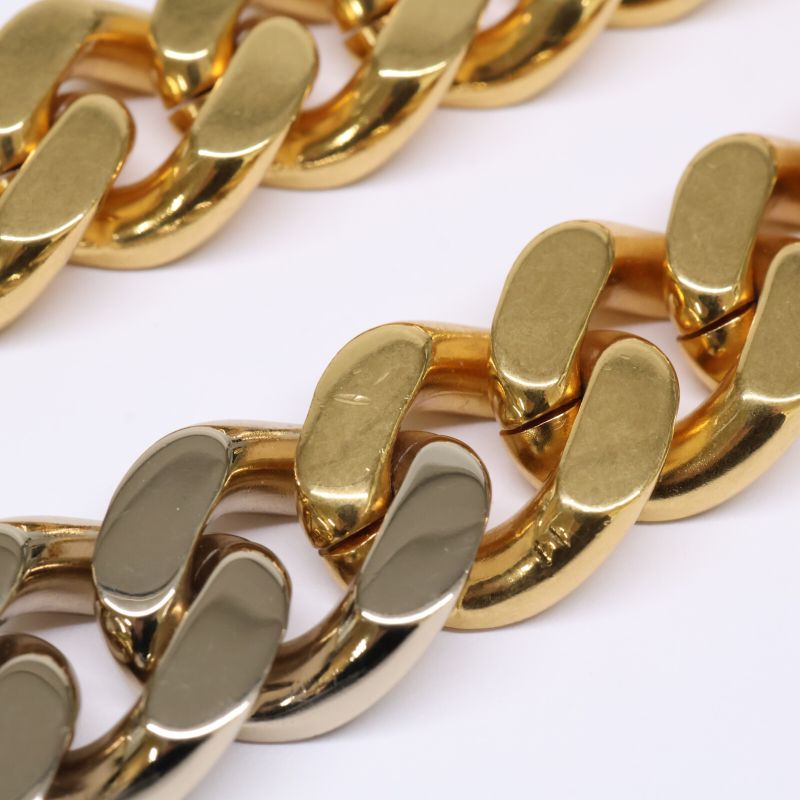 Saint Laurent Paris Cuban Chain Links Two-tone