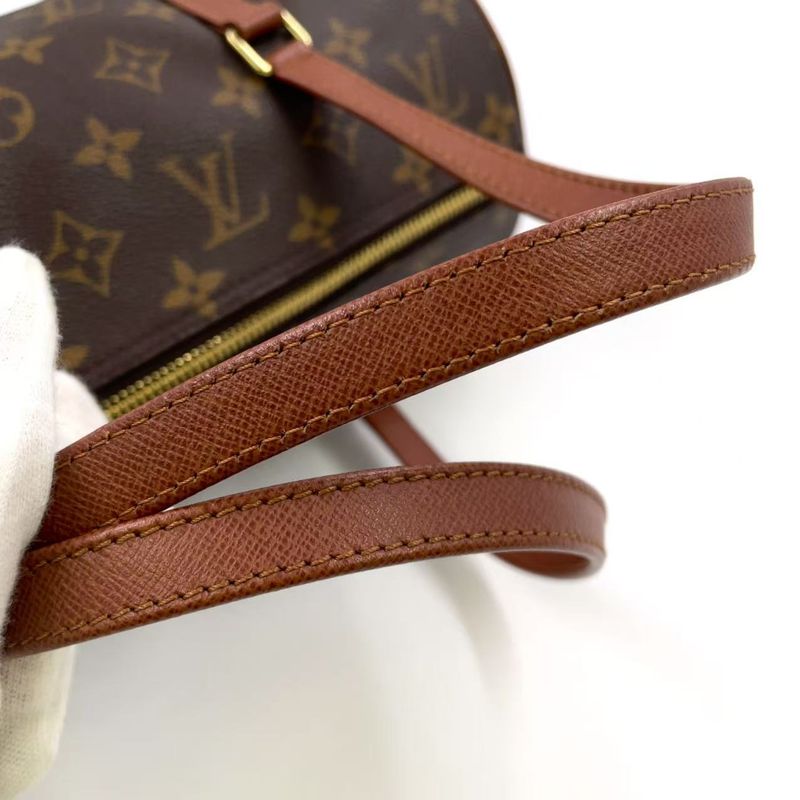 Louis Vuitton Papillon 30 Monogram Old Shape Leather × PVC Brown Handbag Gold