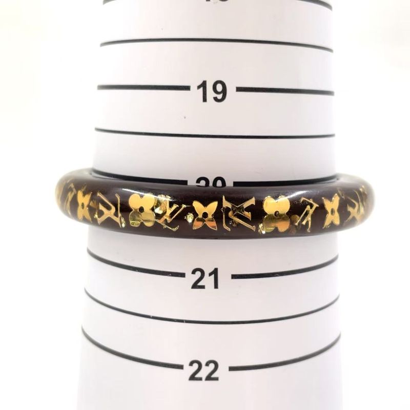 Louis Vuitton Bracelet Uncrushed Resin Gold And Brown Bracelet/bangle M65662