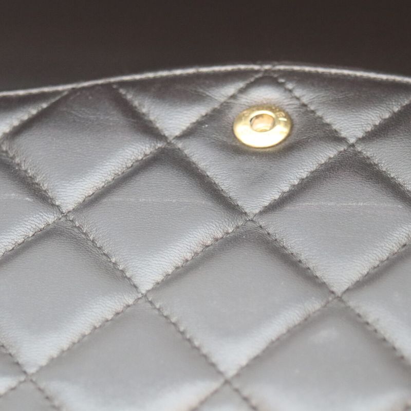 Chanel No 19 A58601 Black Lamb GHW W Flap Deca Matelasse Maxi 34