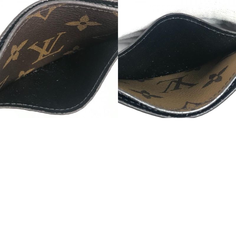 Louis Vuitton Card Case Porte Culte Surple M69161 Monogram Reverse Canvas Brown