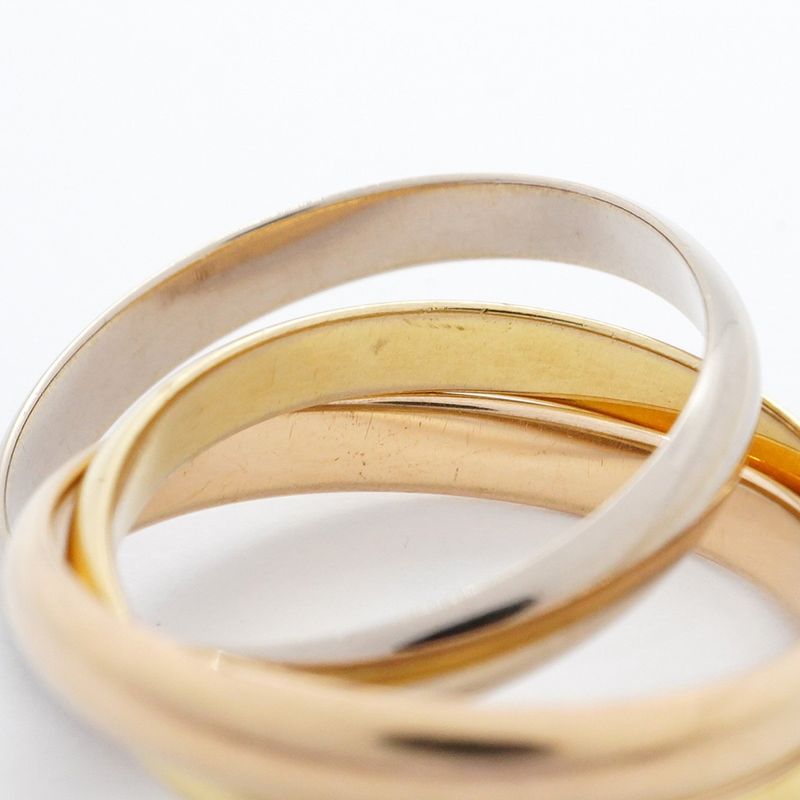 Cartier Ring Trinity Classic Model 18K Yellow Gold Yellow Gold 18K White Gold