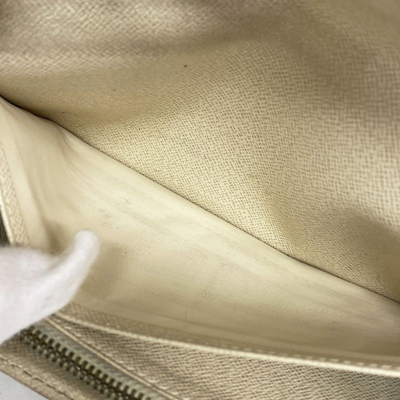 Louis Vuitton Damier Azure Portefeuille Sarah N61735 White Women's