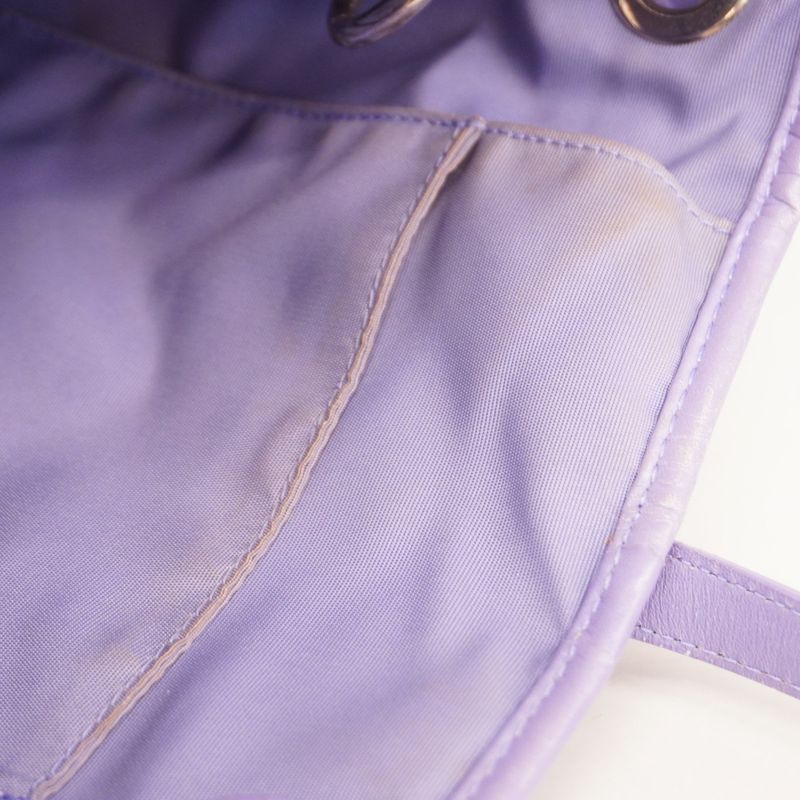 Christian Dior Tote Bag Canage Panarea PVC Purple Silver Hardware Women