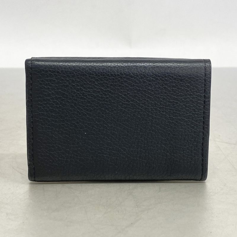 Louis Vuitton Portefeuille Lock Mini M63921 Noir Black Women