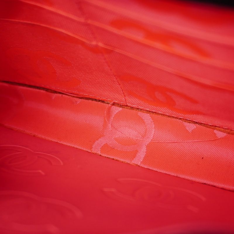 Chanel Shoulder Wallet Cambon Lambskin Black Silver Hardware Women