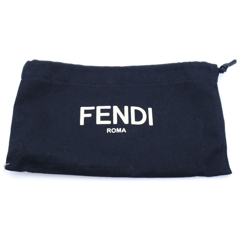 Fendi Mini Baguette Bag Mini Baguette Satin Shoulder Bag Phone Pouch Black
