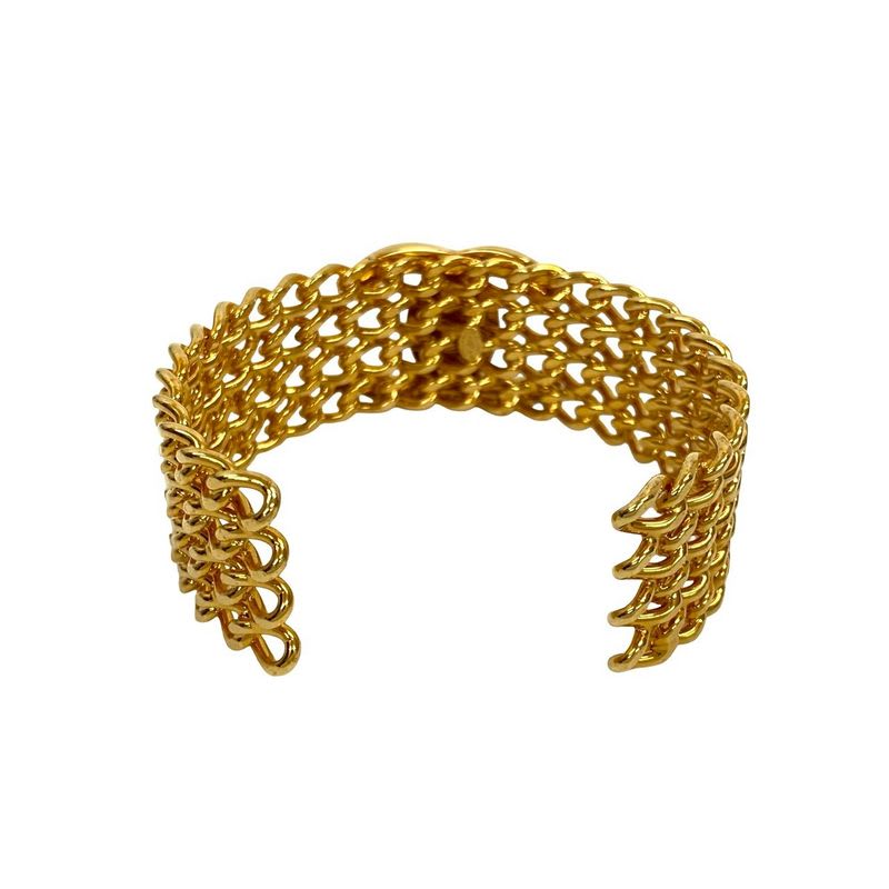 Chanel Coco Mark Turnlock Motif GP Bangle Bracelet 97A