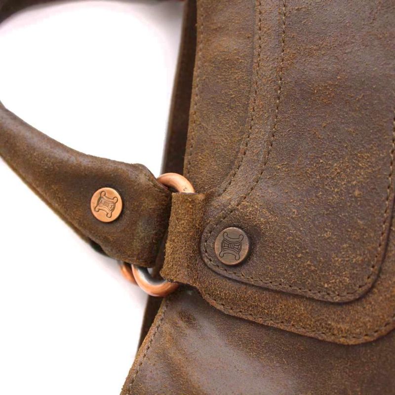 Celine Boogie Bag Handbag Suede Brown CE00 82 YM - OH