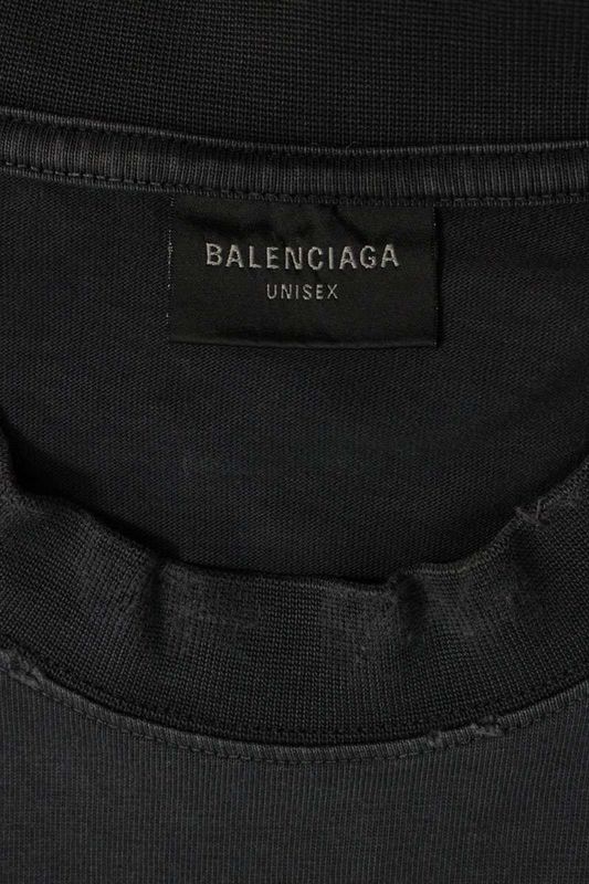 Balenciaga 764235 Tqvr9 Vintage Finish Statue Of Liberty Print T-shirt Men's XS