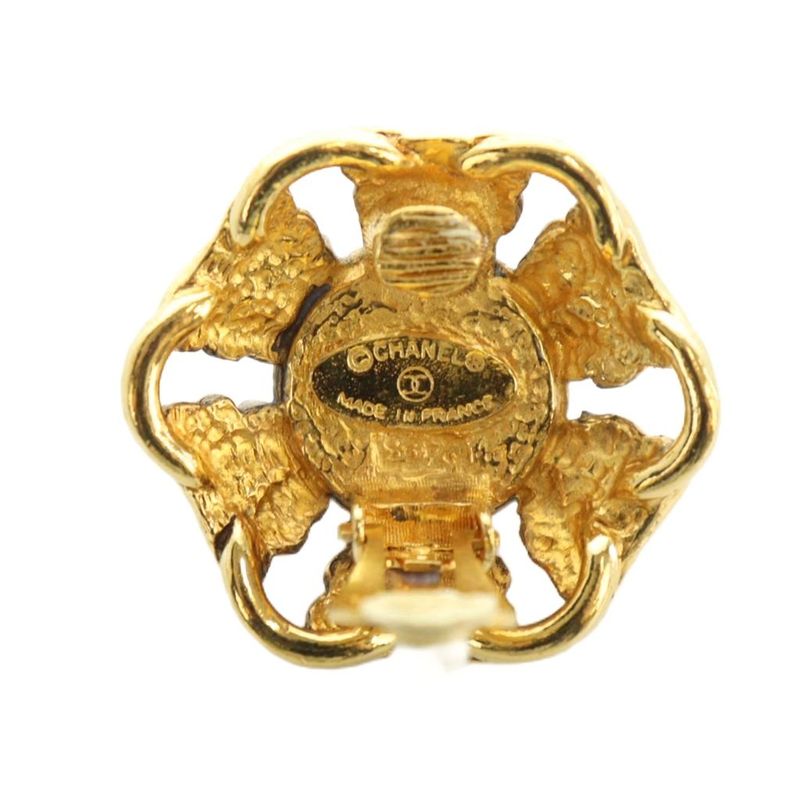 Chanel Earrings Accessories Clip-on Binaural Logo Pearl Gold Color - GY18 MQ -