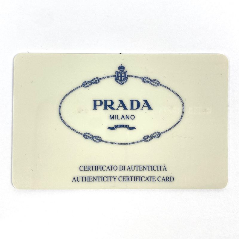 Prada Logo Chain Tote Shoulder Bag Tote Leather Brown Green B4328 Women