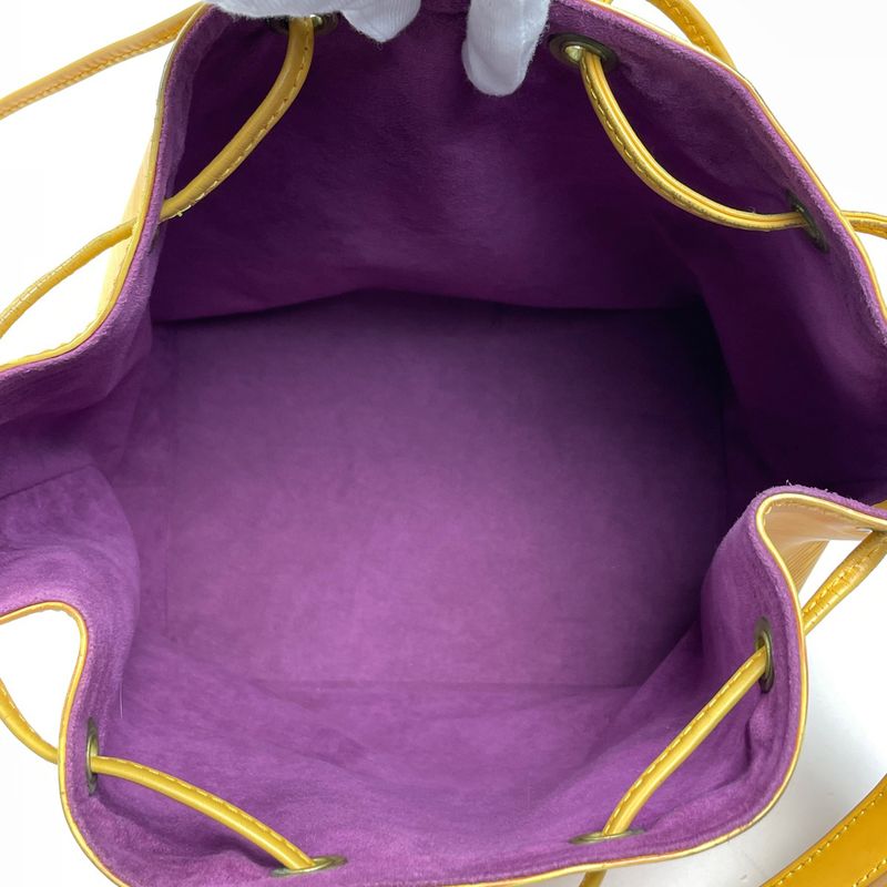 Louis Vuitton Petite Noe Drawstring Shape Shoulder Bag Epi Tassili Yellow
