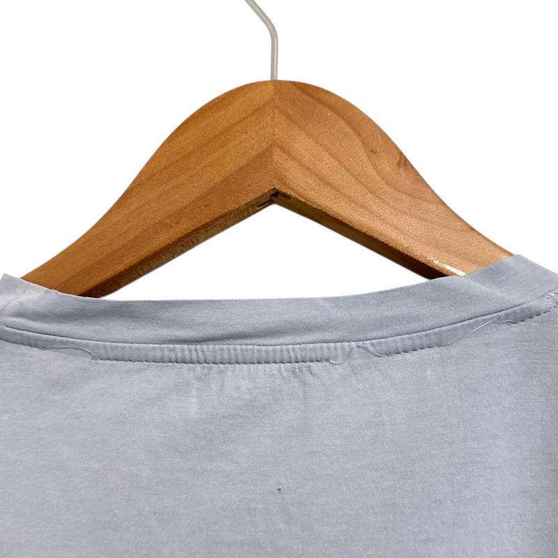 Good Hermes Short Sleeve Crew Neck T-Shirt Cut and Sewn Size M Blue Gray Men's