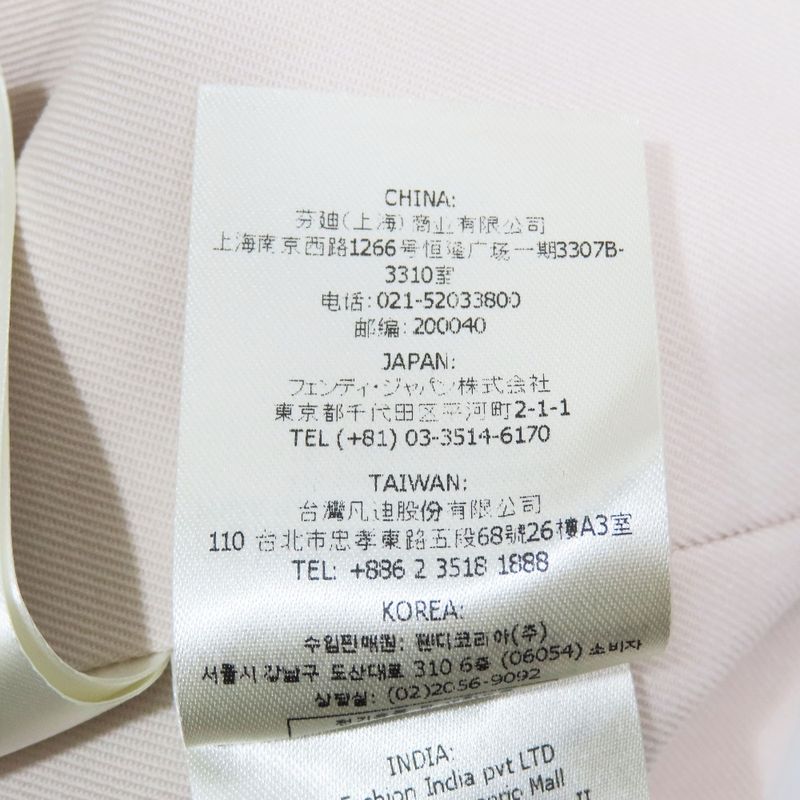 Unused Fendi Inside Out Cropped Tailored Jacket Bleather Short Length 1b