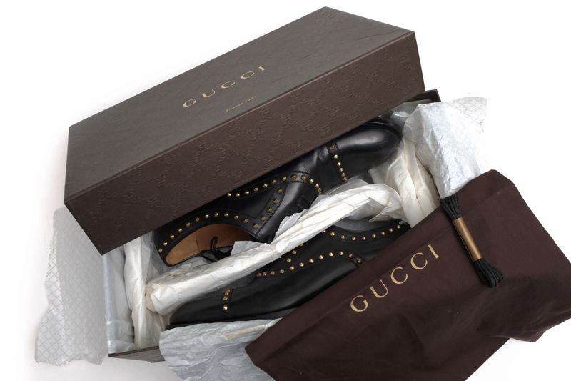 Gucci Shoes Business Shoes Business Men Leather Genuine Black 295623 Betis
